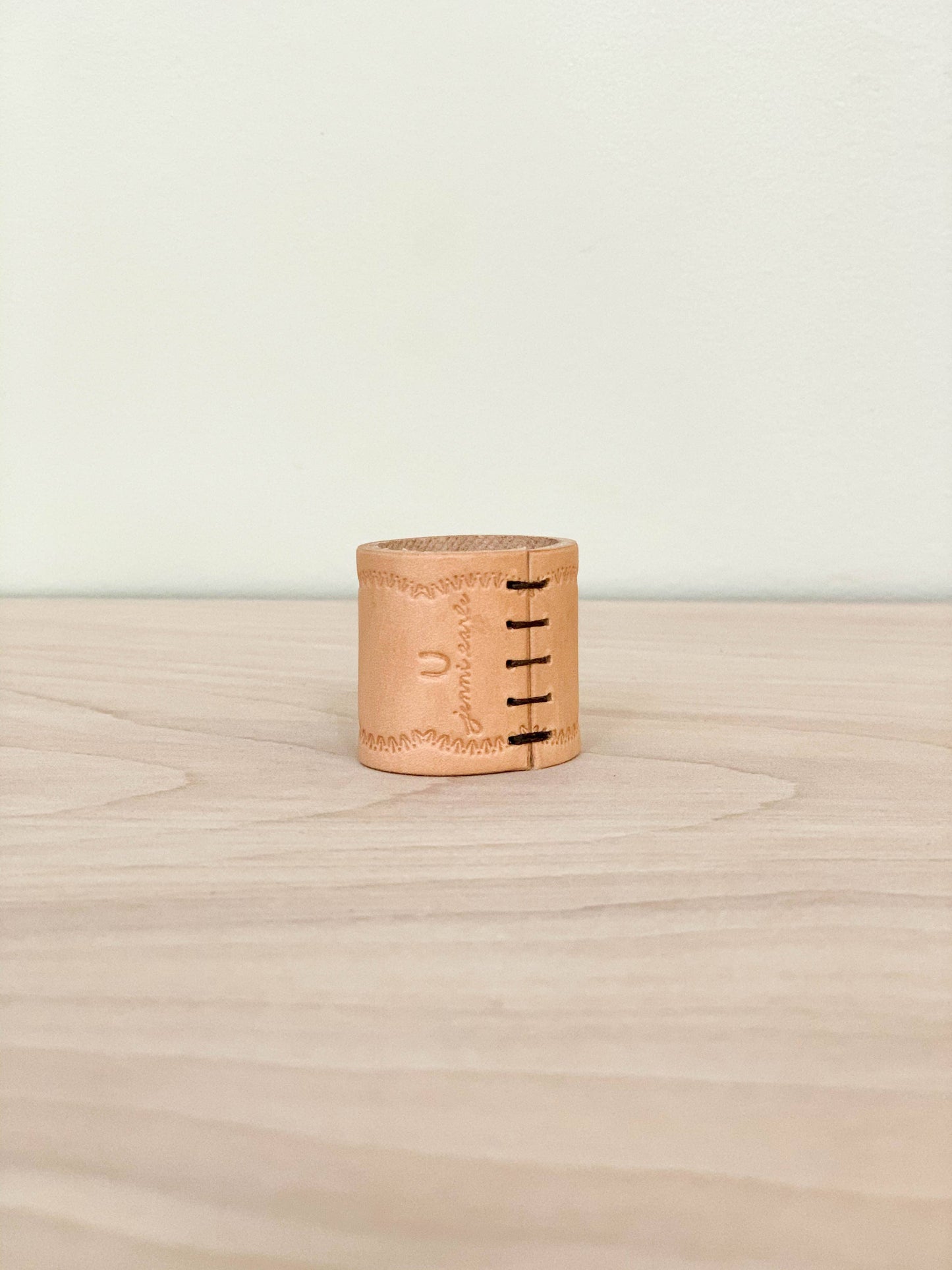 Leather bandana slide