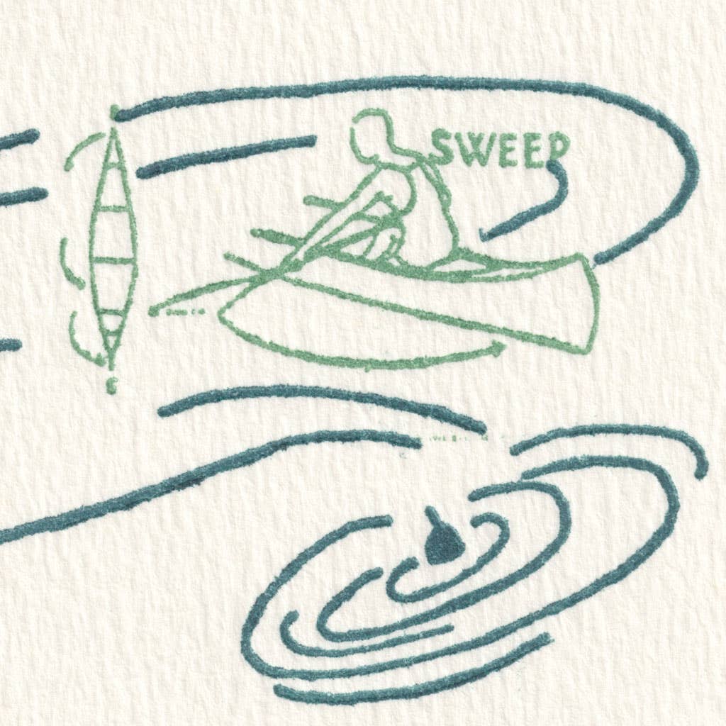 Canoe Strokes Card