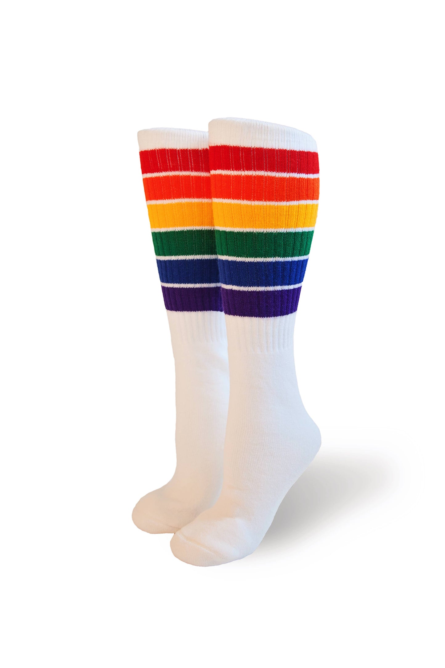 Knee High Rainbow Pride Socks