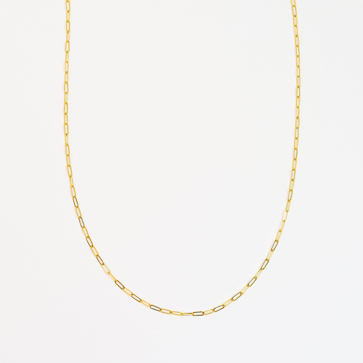 Small Paperclip Chain Necklace