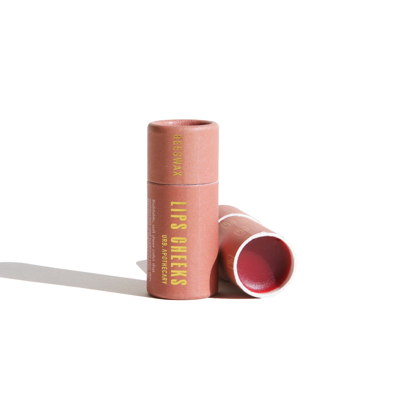 LIPS CHEEKS TINT IN BIODEGRADABLE TUBE - MINIMALIST MAKEUP: BEESWAX