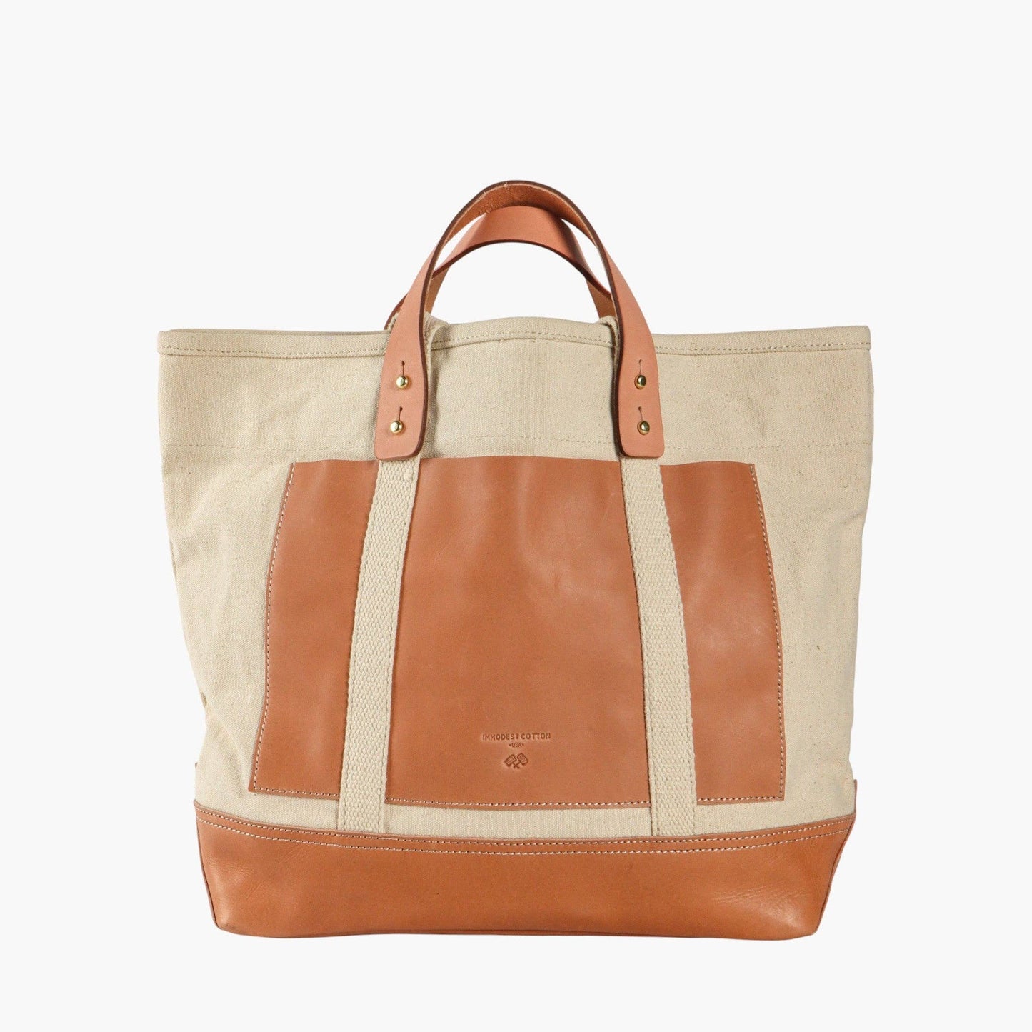 Editor Tote | Natural + Tan