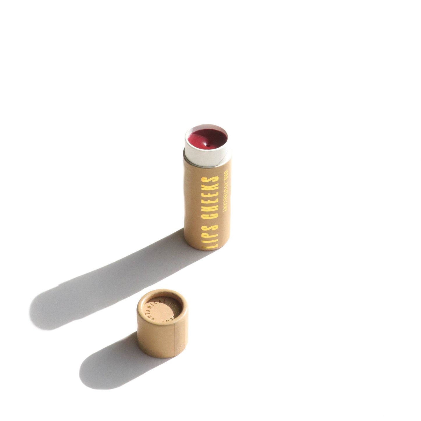 LIPS CHEEKS TINT IN BIODEGRADABLE TUBE - MINIMALIST MAKEUP: BEESWAX