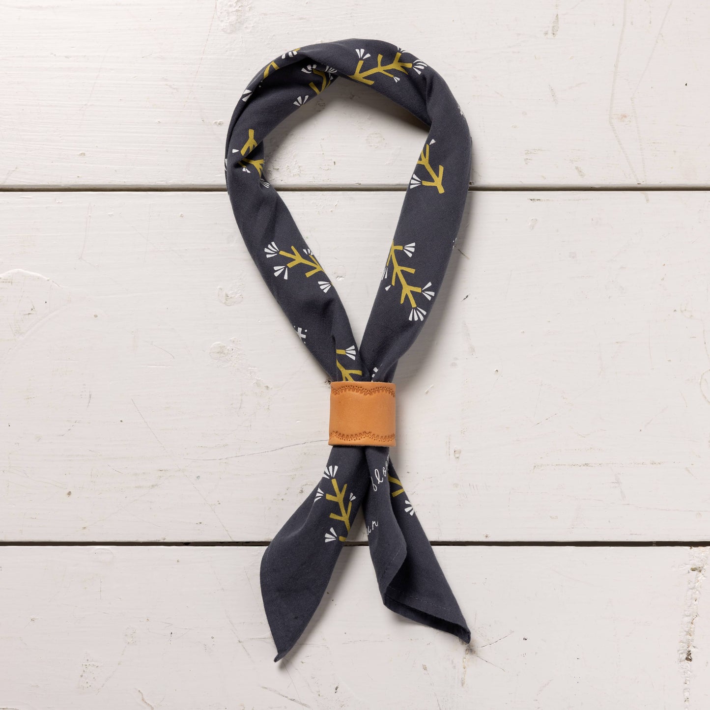 Leather bandana slide