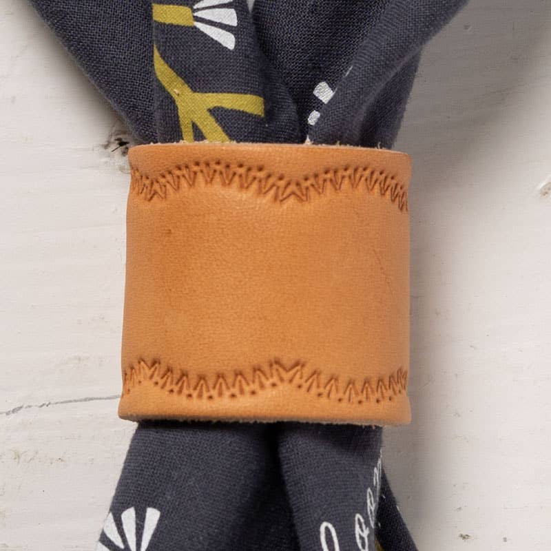 Leather bandana slide