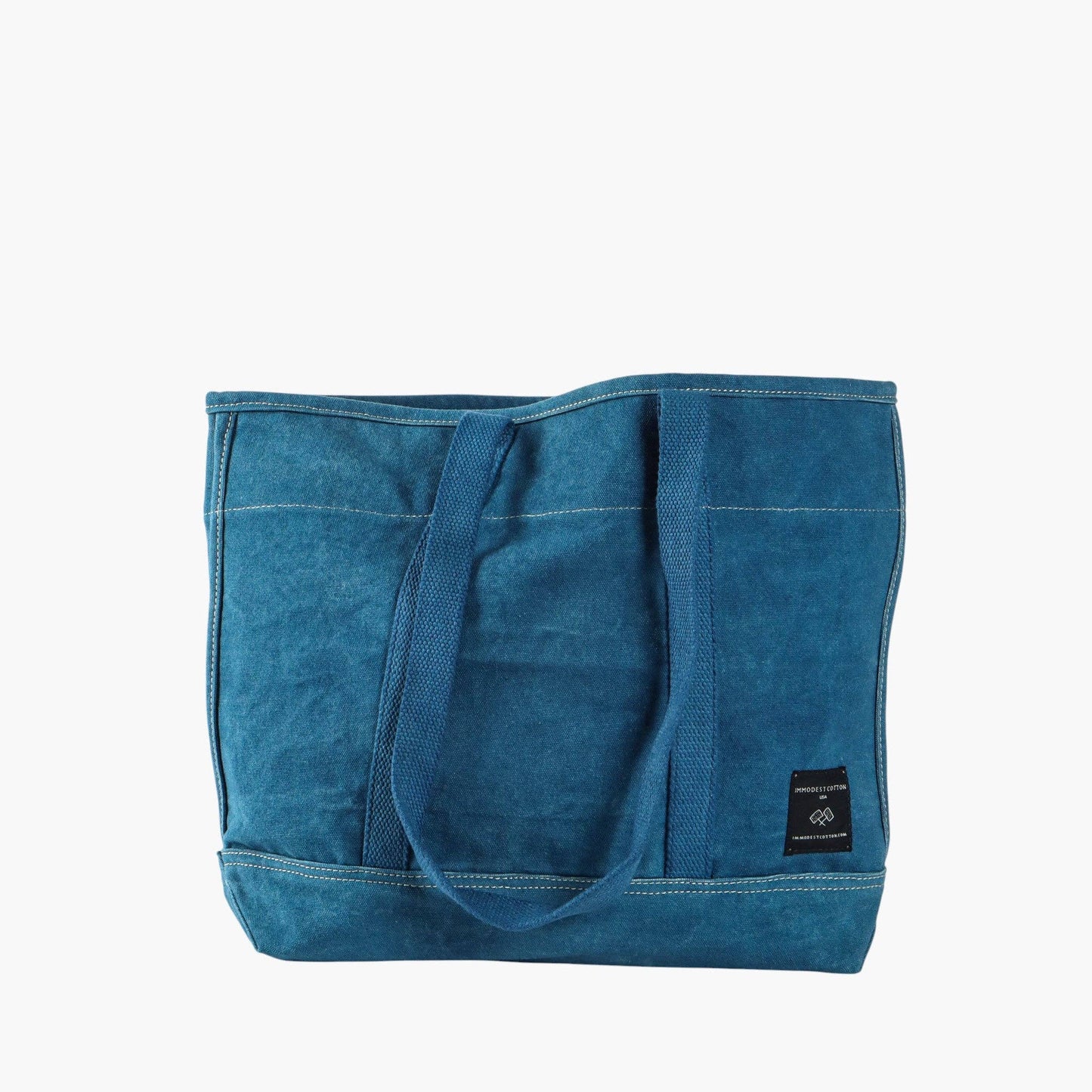Small East West Tote | Indigo