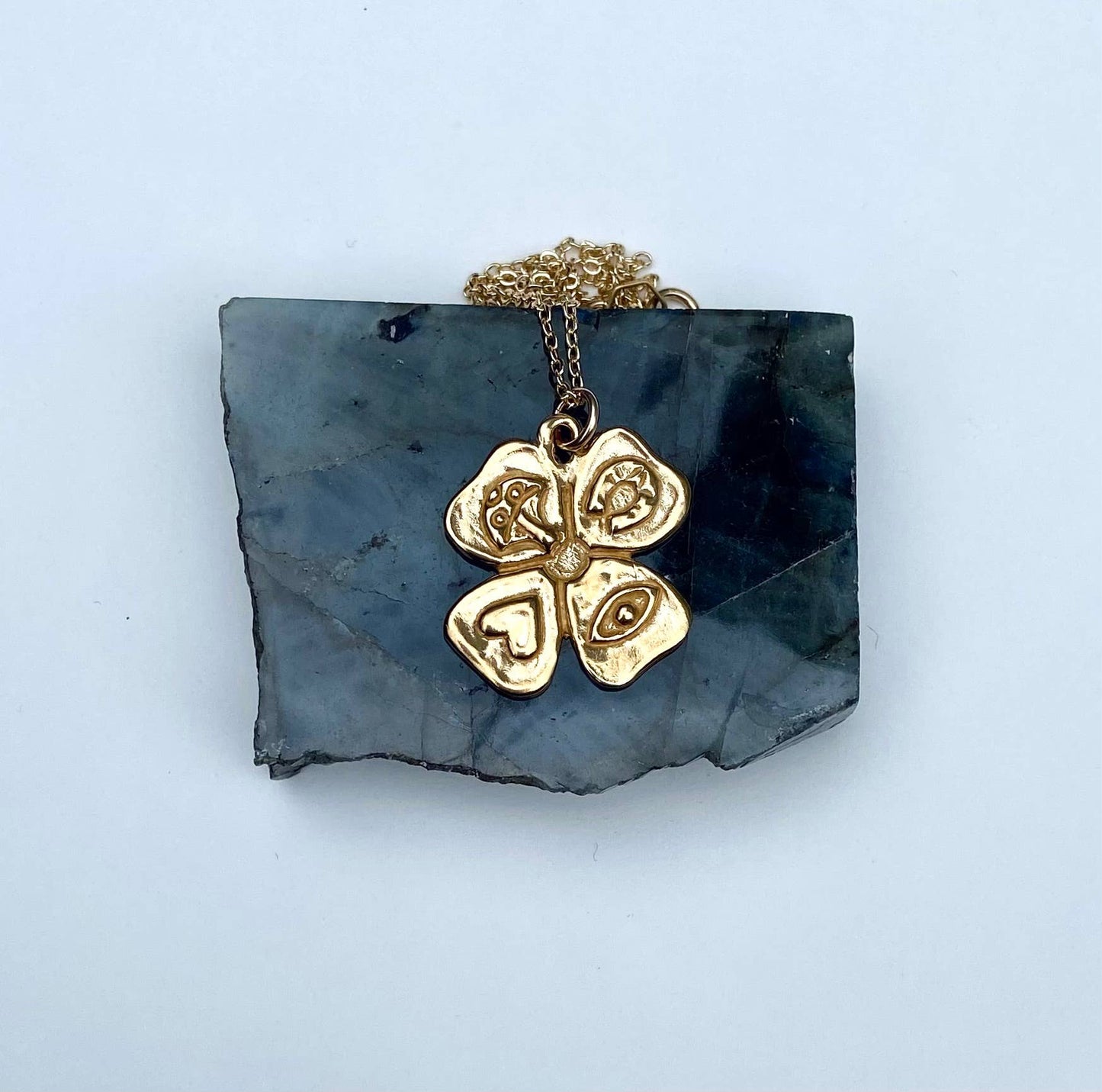 Brass Spell Charm Necklace