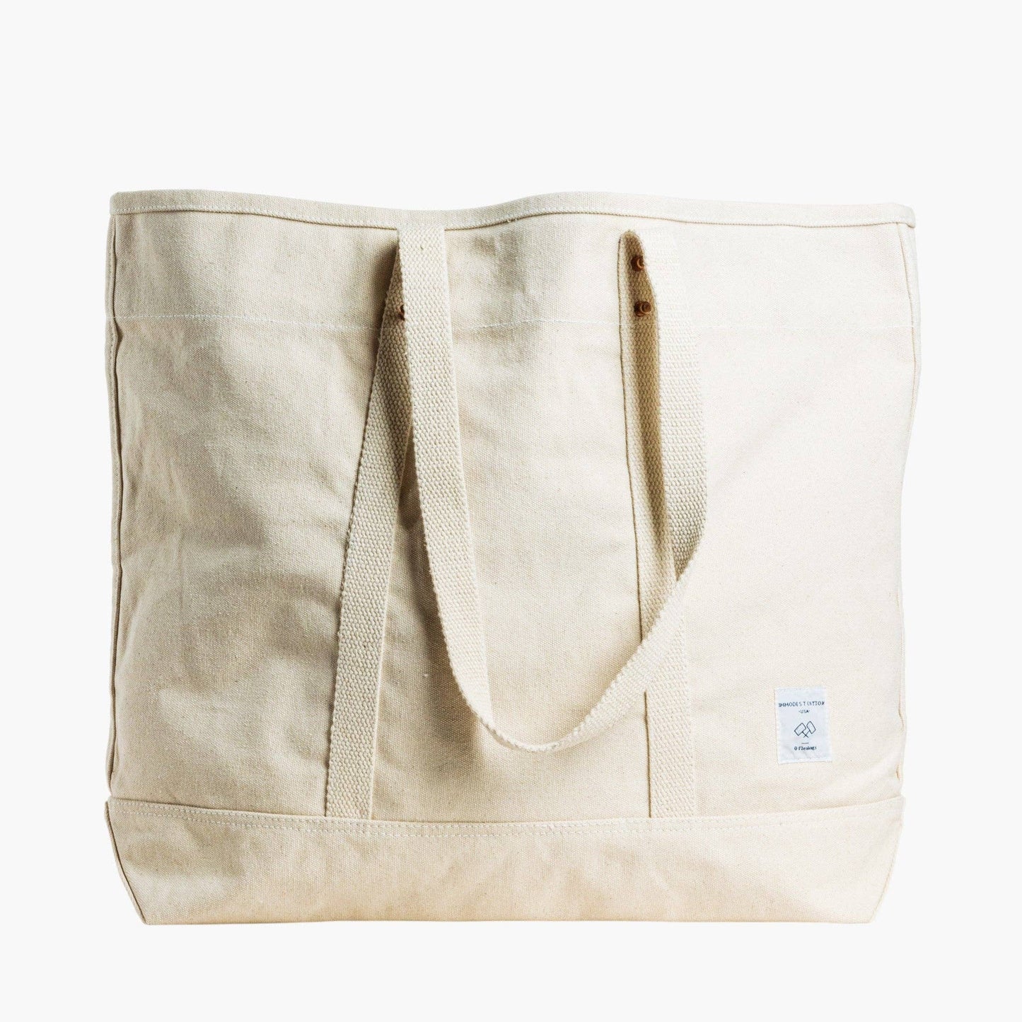 Large East West Tote | Natural
