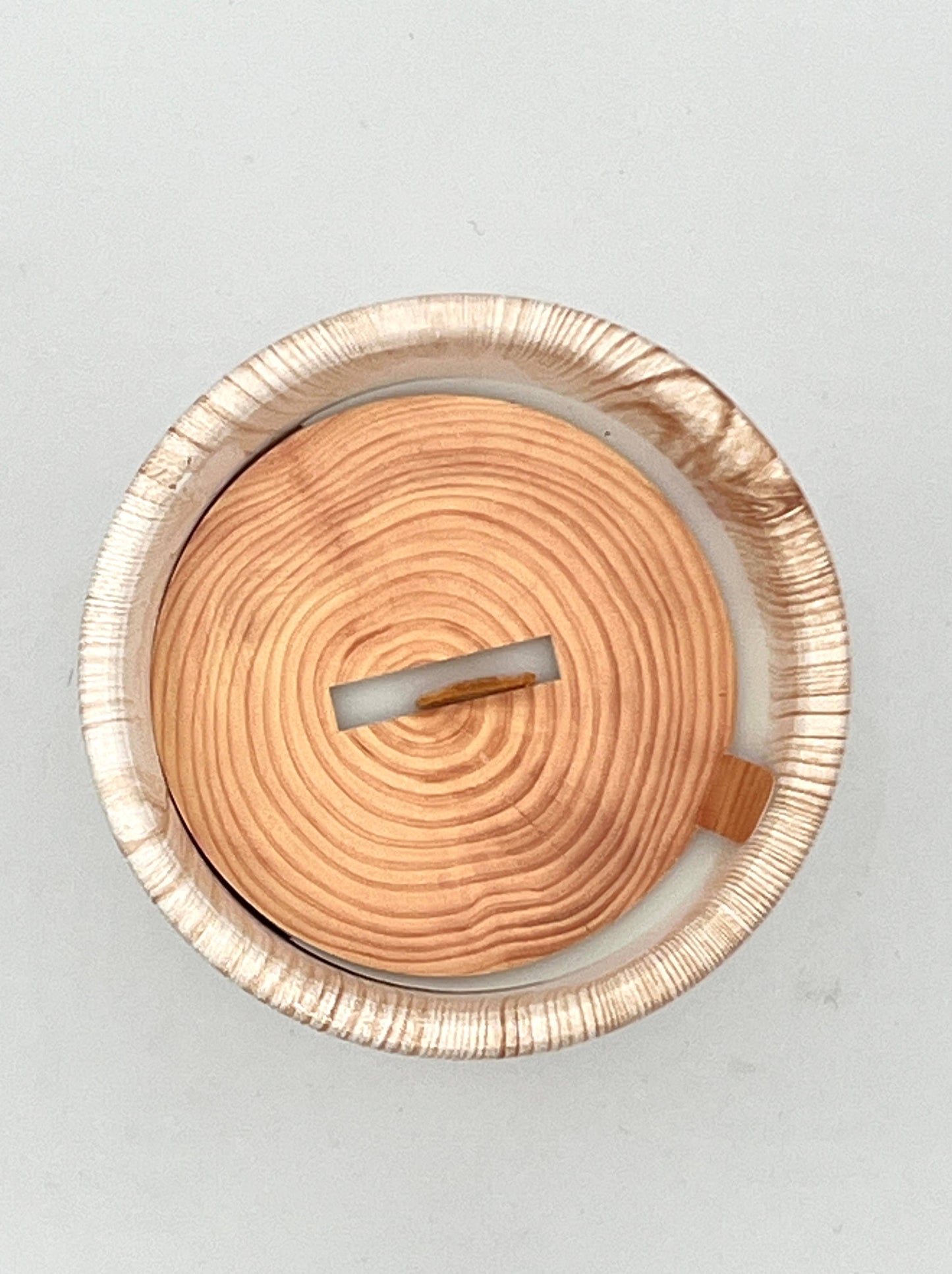 Ceramic Wood Hinoki Scented Candle