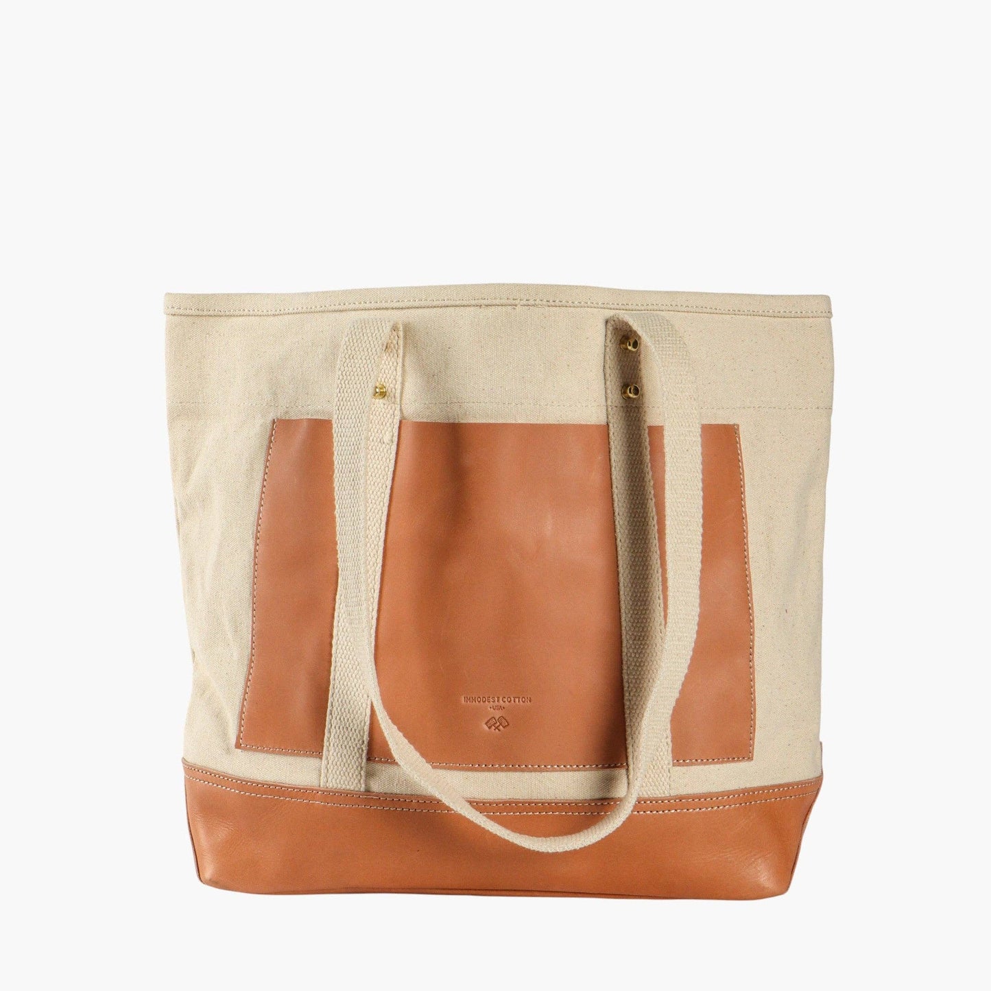 Editor Tote | Natural + Tan
