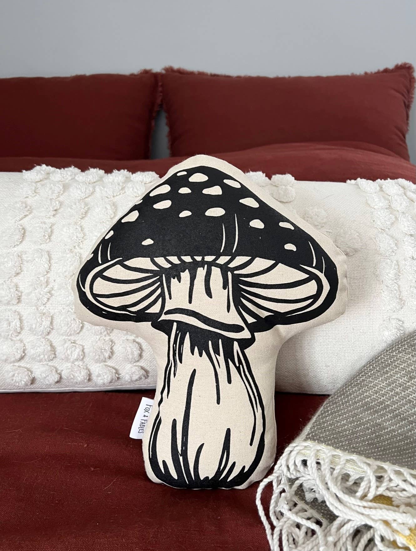 Mushroom Printed Pillow