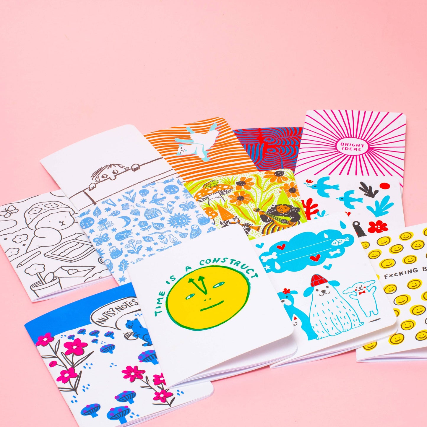 Softcover Blank Notebook - Bear & Bunny