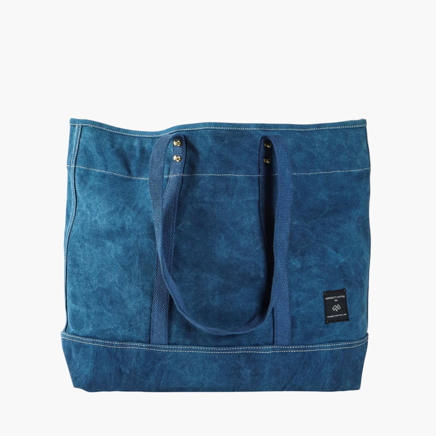 Large East West Tote | Indigo