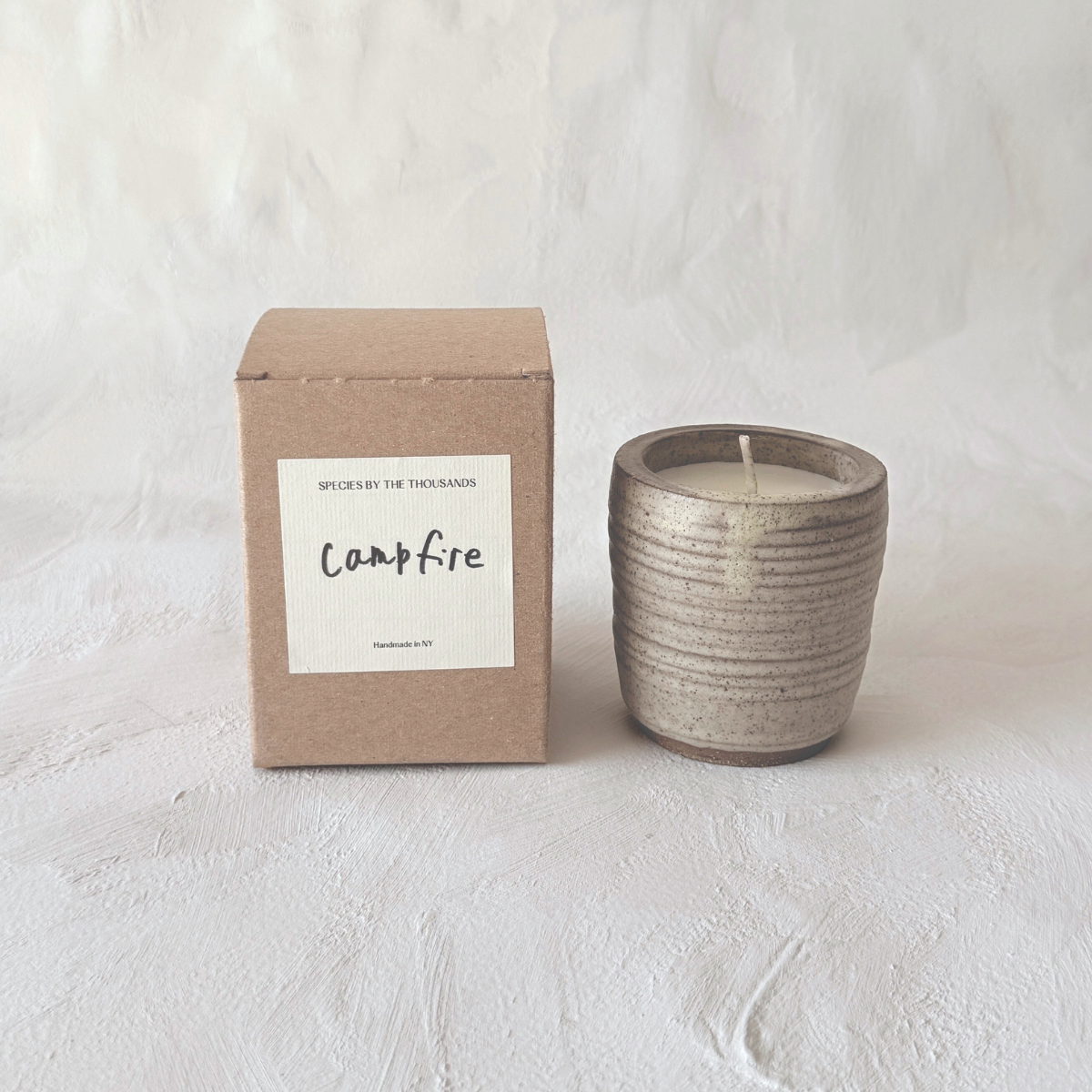 Hand Thrown Ceramic Candle: Campfire