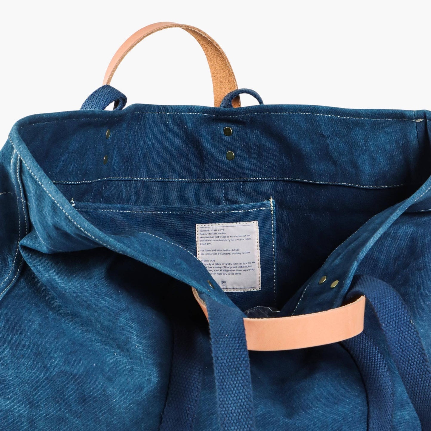Large East West Tote | Indigo
