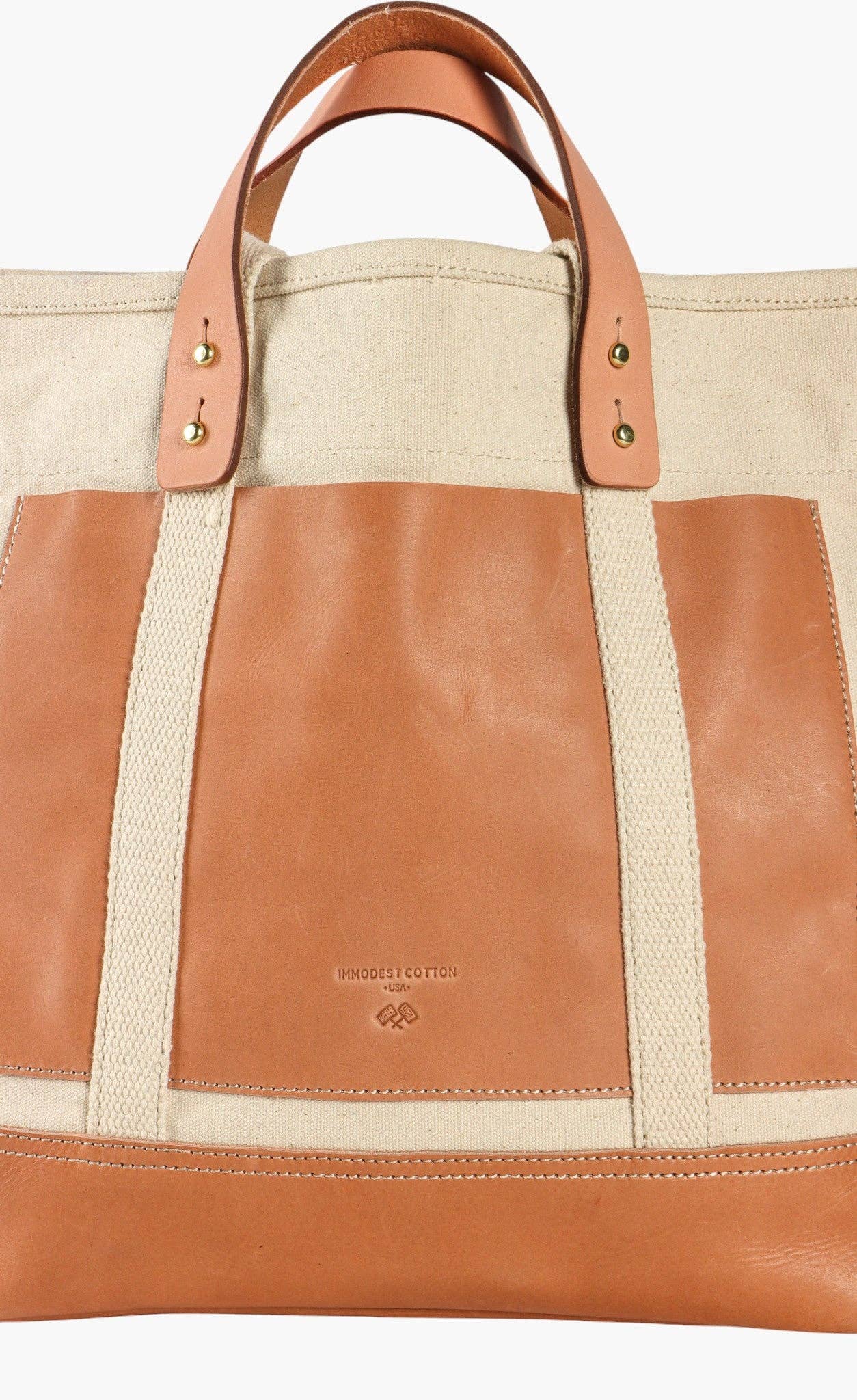 Editor Tote | Natural + Tan