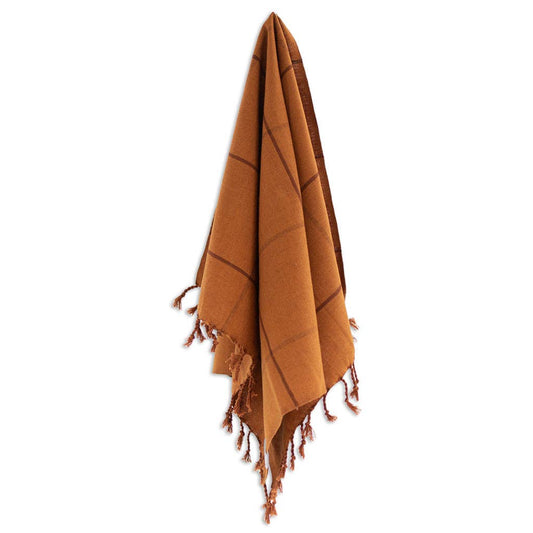 Oversized Woven Hand Towel in Sienna