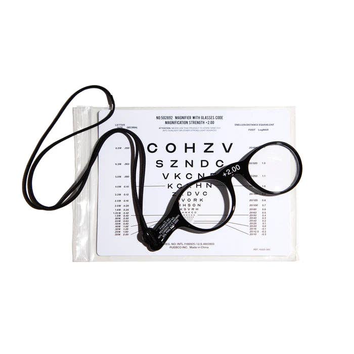 MAGNIFIER WITH GLASSES CODE