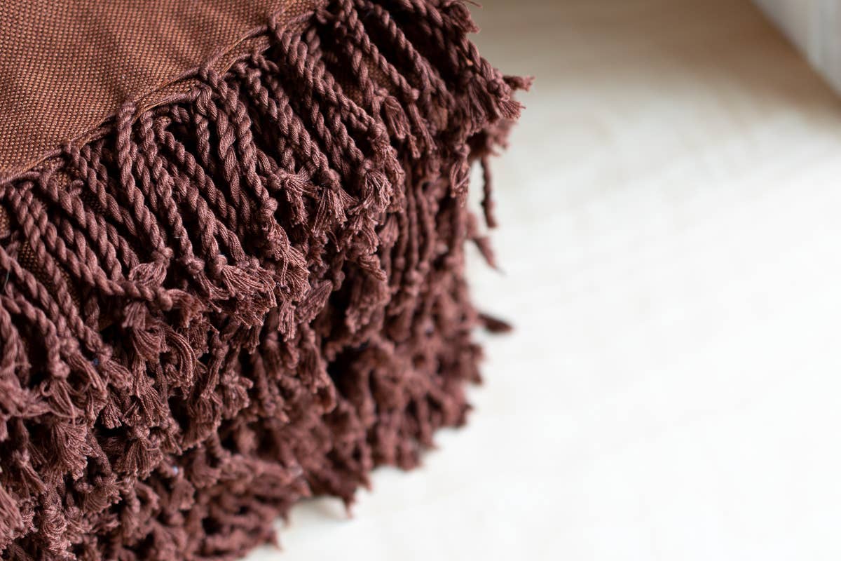 Oversized Woven Hand Towel in Cinnamon