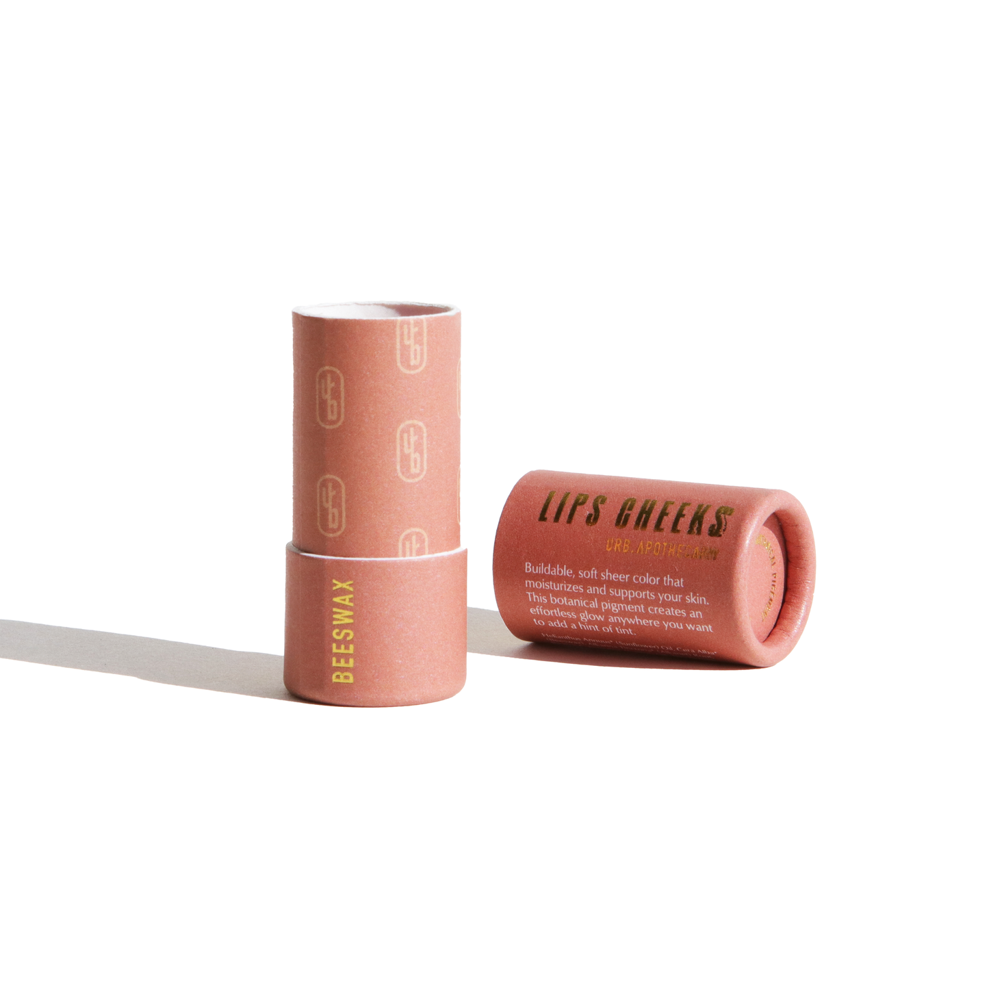 LIPS CHEEKS TINT IN BIODEGRADABLE TUBE - MINIMALIST MAKEUP: BEESWAX