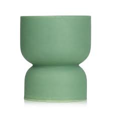 Green Hourglass Ceramic Spanish Moss 6 oz