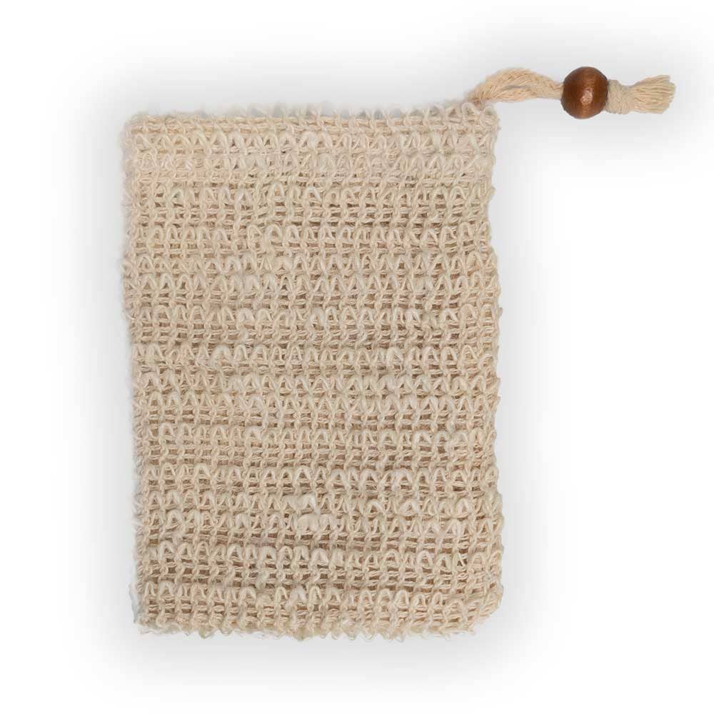 sisal solid soap organic pouch holder