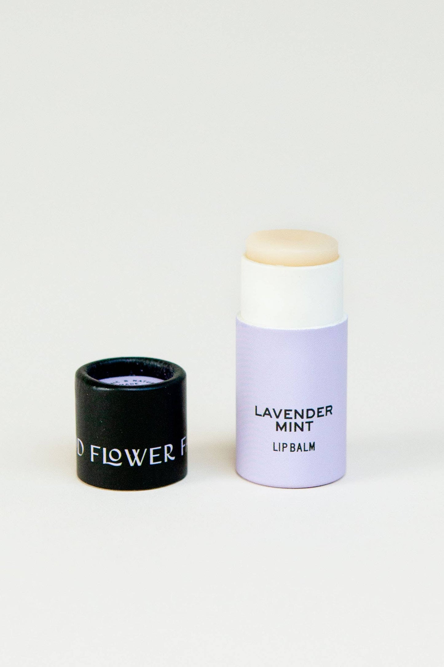 Lavender Mint Organic Lip Balm / 0.3 oz Biodegradable Tube: Default: Without UPC code sticker (for smaller retailers)